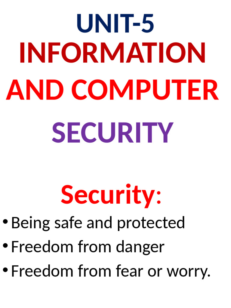 Computer and Information Security Overview | PDF | Malware | Security