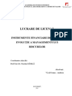 Instrumente Financiare Derivate - Evoluţie A Managementului Riscurilor