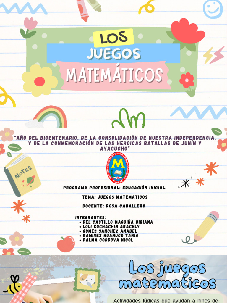 Juegos Matemáticos para Educación Inicial | PDF | Educación de la ...
