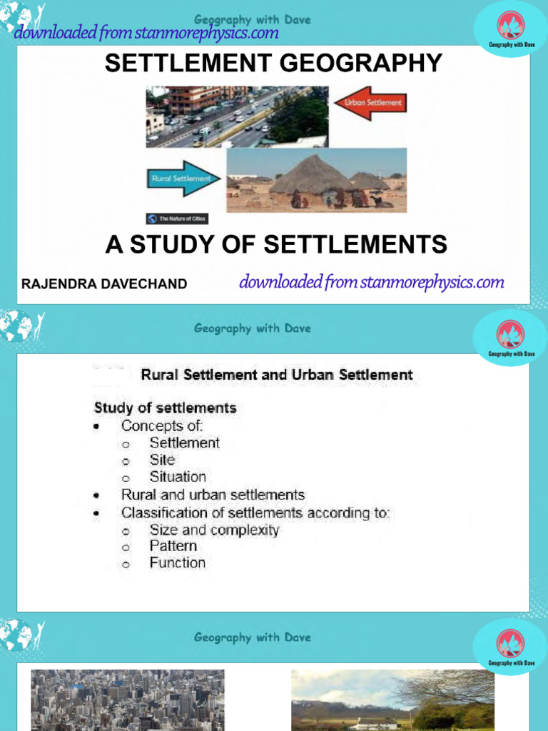Understanding Rural Settlement Geography | PDF | Urbanization | Habitat ...