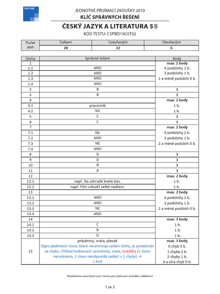 C5B 2019 Klic | PDF