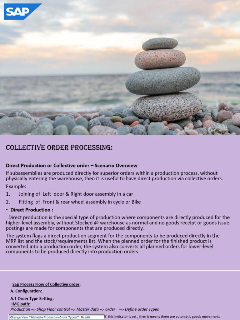 SAP S/4 HANA Collective Order Processing | PDF