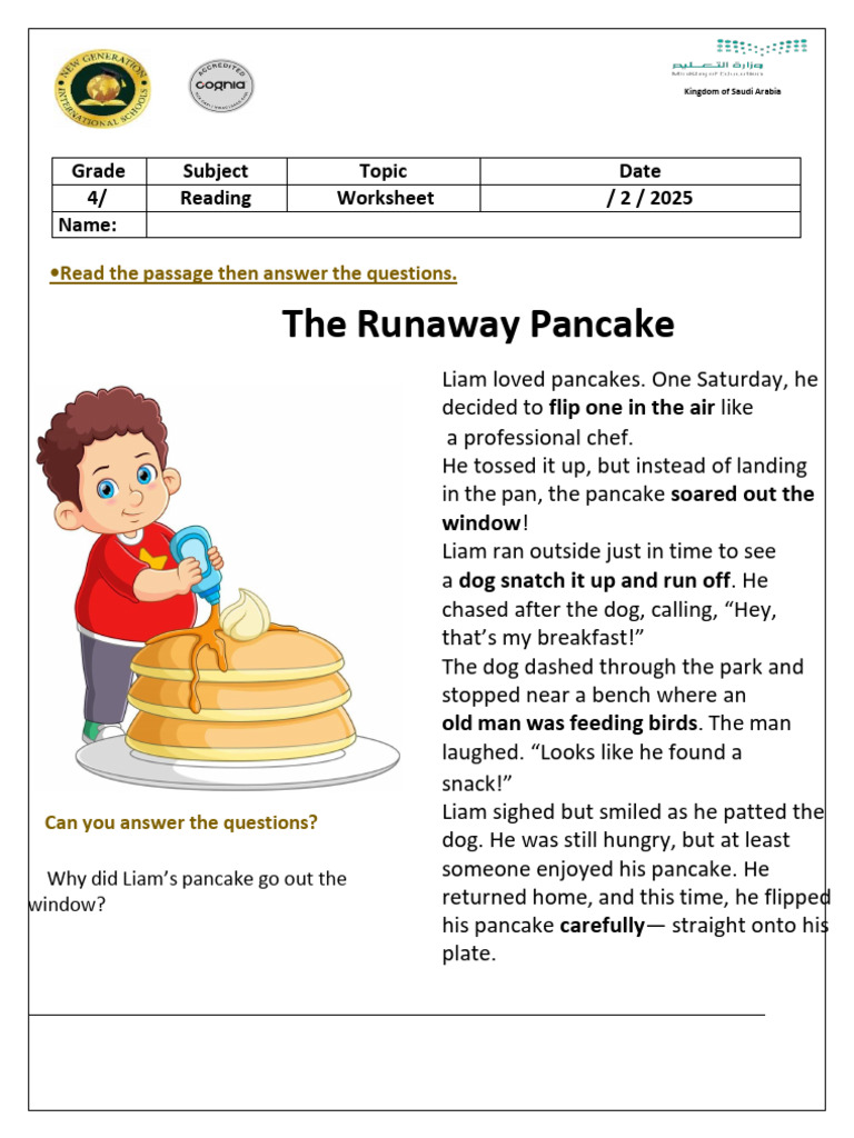 Grade 4 Reading Comprehension | PDF