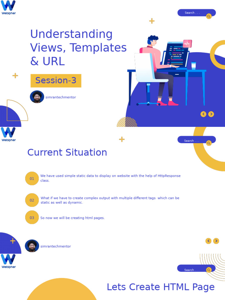 Django Views, Templates, and URLs Guide | PDF | Web Server | Internet & Web