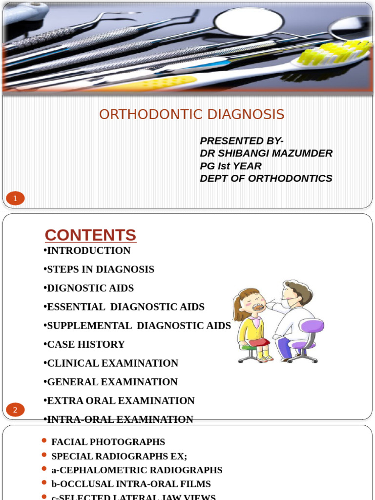 Orthodontic Diagnosis | PDF | Dentistry Branches | Mouth
