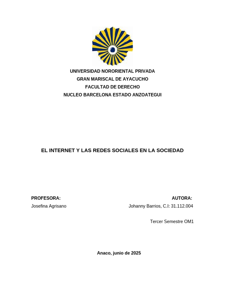 Impacto del Internet y Redes Sociales | PDF | Internet | Servicio de ...