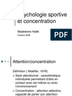 Psychologie Sportive Concentration