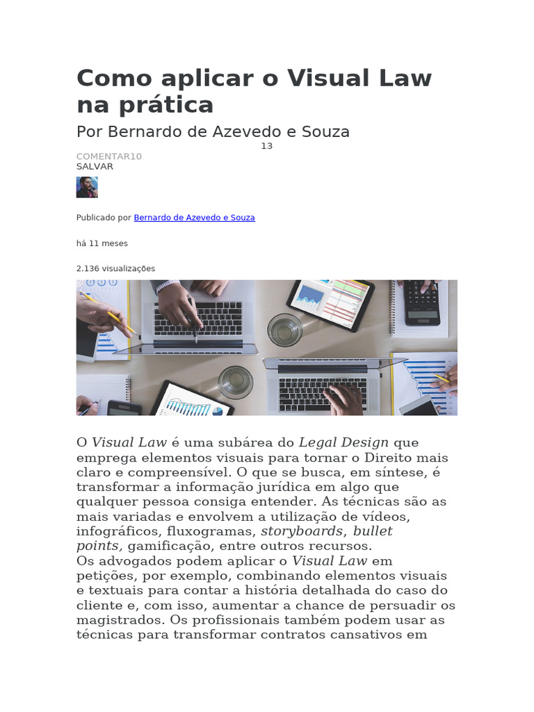Exemplos de Visual Law na Prática | PDF | Advogado | Infográficos