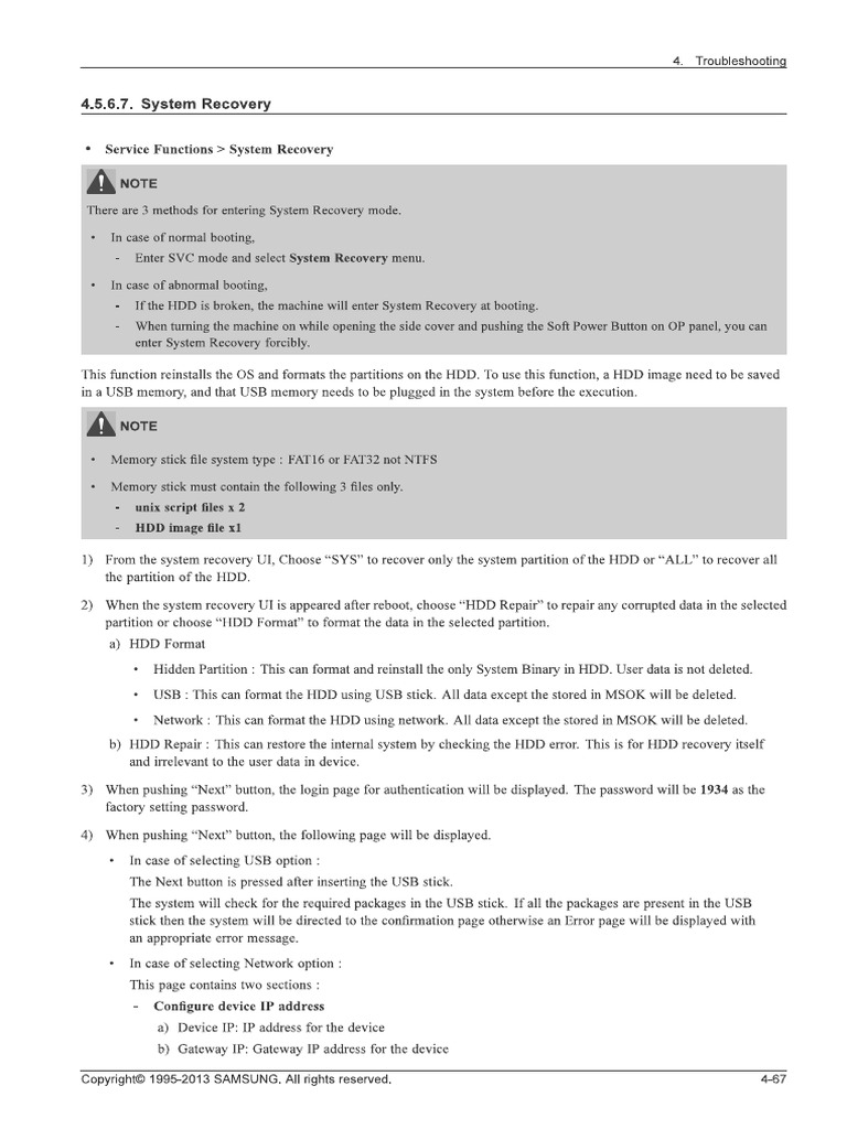 Páginas Do Manual Sobre Recovery | PDF