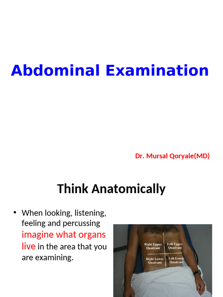 Comprehensive Abdominal Examination Guide | PDF | Abdomen | Medical ...