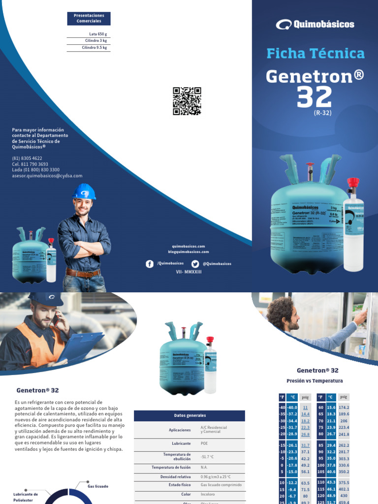 Genetron® 32: Refrigerante Ecológico y Eficiente | PDF | Fenómenos ...
