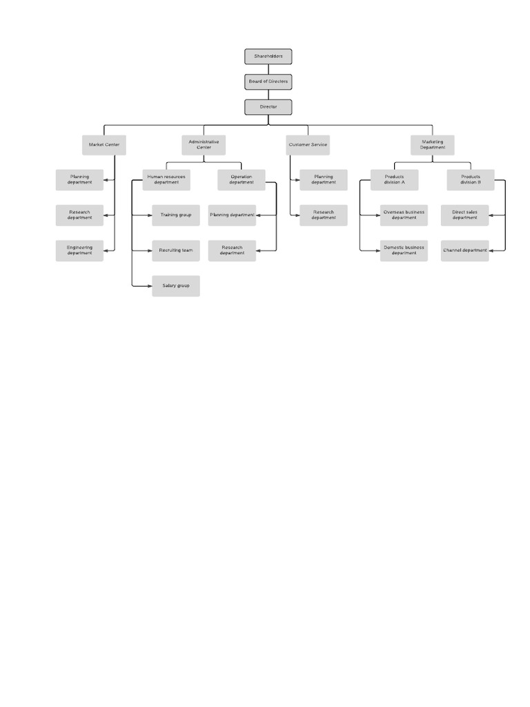 Hierarchical Organizational Chart | PDF