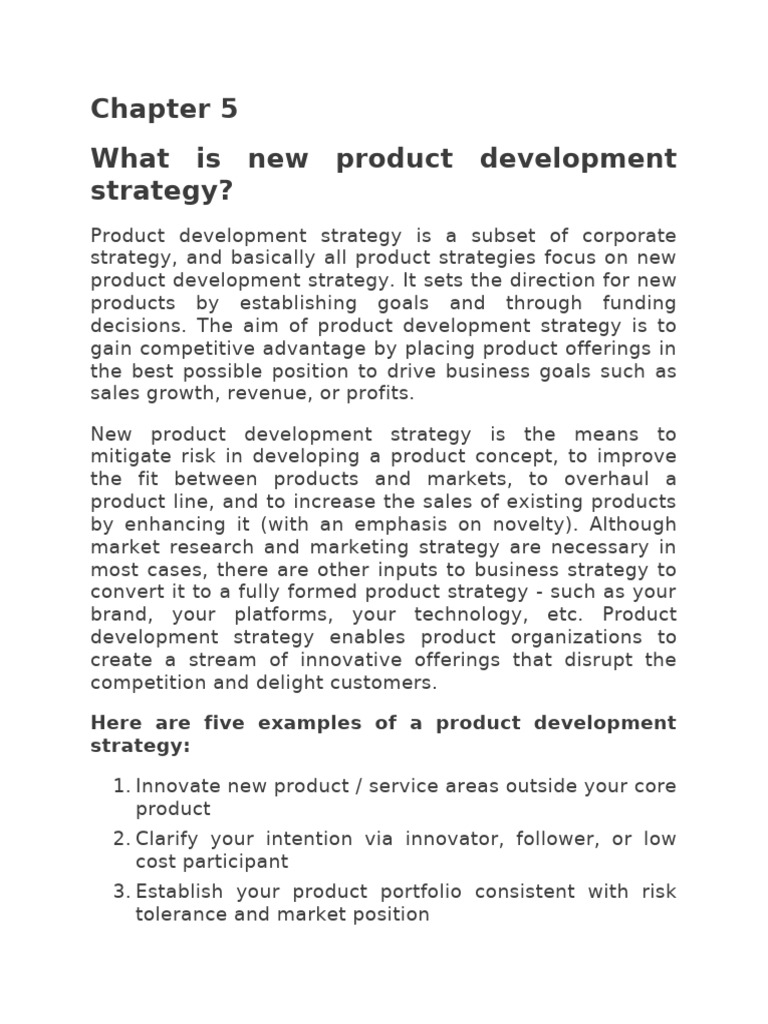 New Product Development Strategies | PDF | Research And Development ...