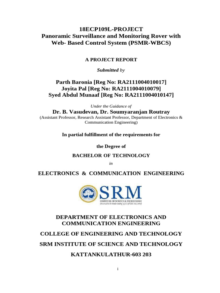Project Report Draft | PDF | Usability | Surveillance