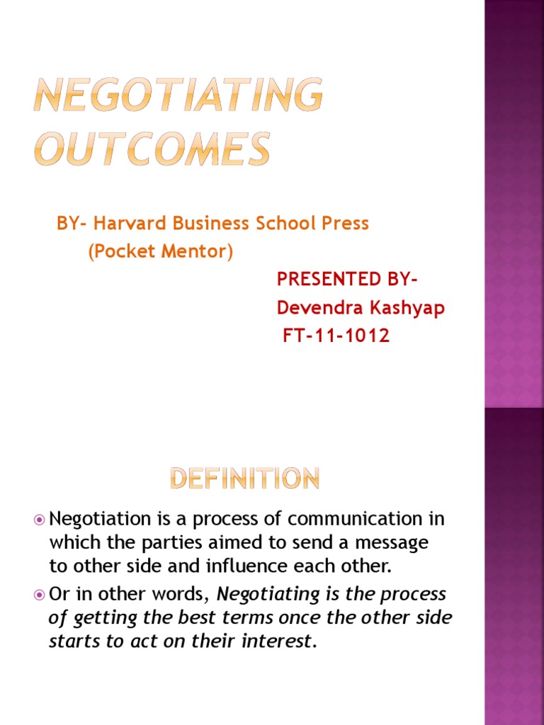 Negotiation Strategies and Concepts | PDF | Business | Finance & Money ...
