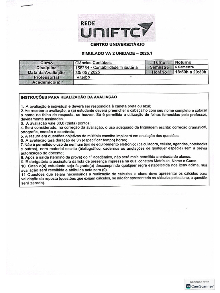 Simulado Va2 | PDF