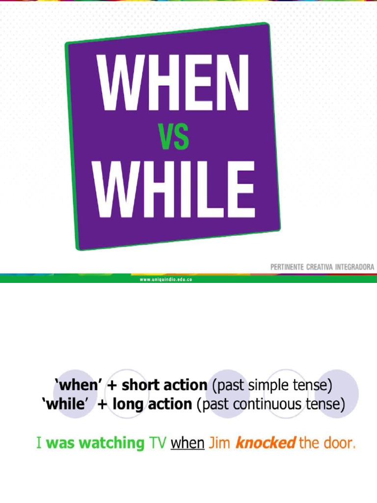 When & While | PDF