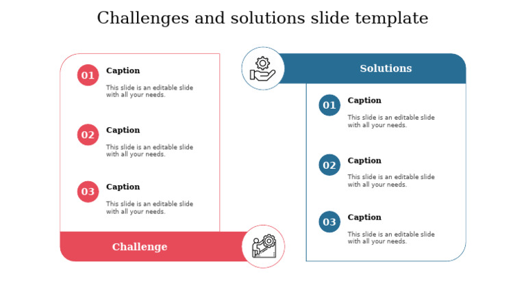 77962-Challenges and Solutions Slide Template | PDF