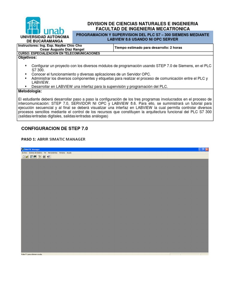 Programación PLC S7-300 con NI OPC Server | PDF | Business