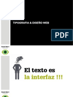 tipografía y diseño web