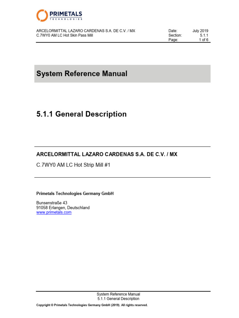 General Description | PDF | Automation
