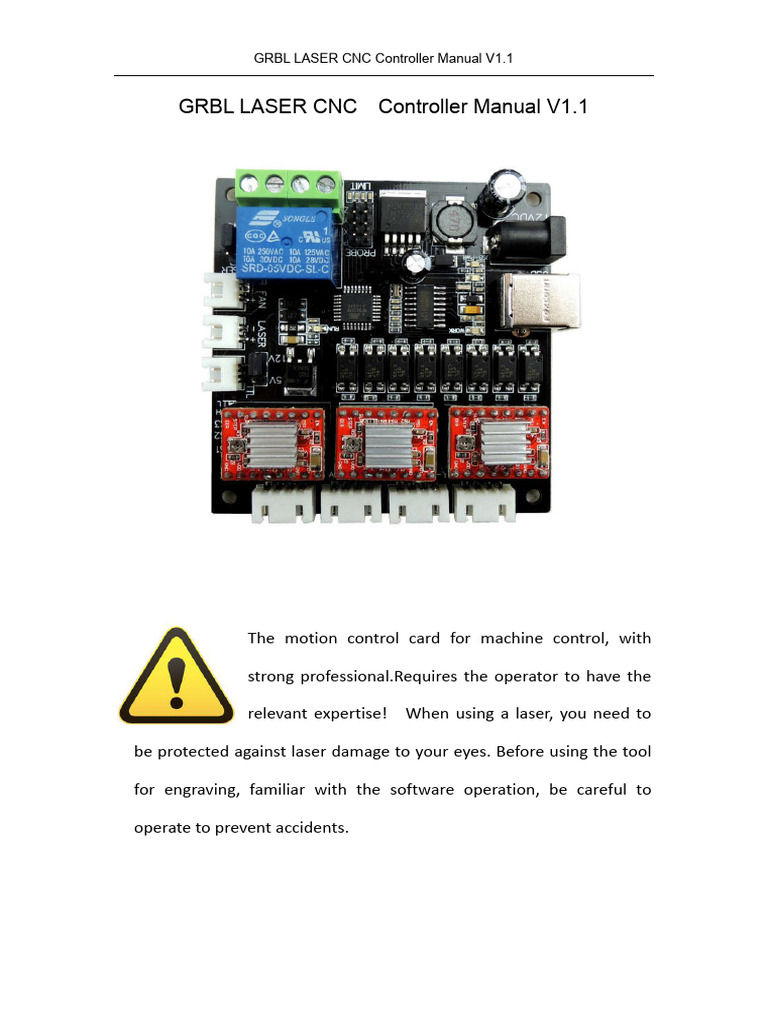 GRBL Laser CNC Controller Manual V1.1 | PDF | Numerical Control | Power ...