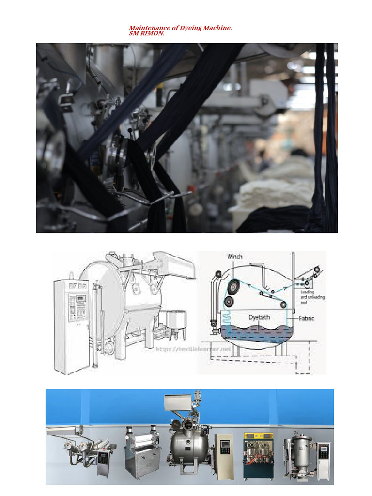 Dyeing Machine Maintenance Guide | PDF | Dyeing | Textiles