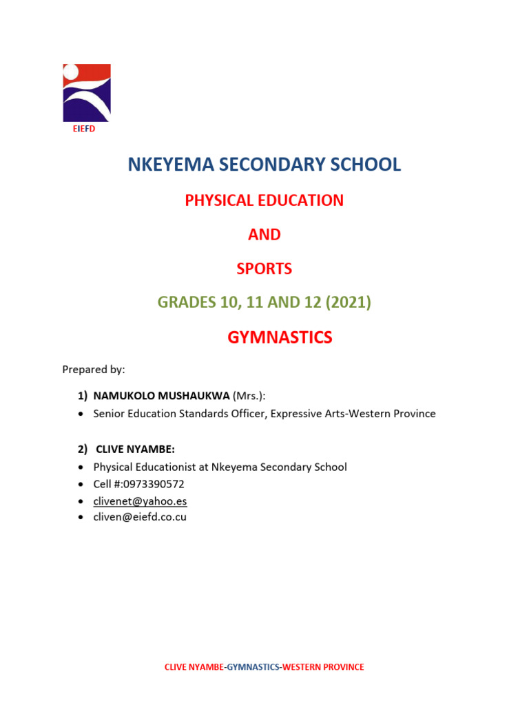 Pe (Gymnastics) | PDF | Gymnastics | Physical Exercise