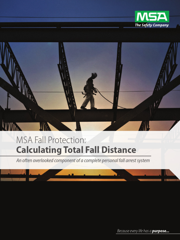 2300-196-MC - Calculating Total Fall Distance WP | PDF | Safety