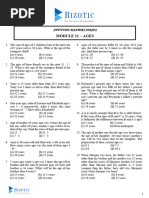 Age Word Problems and Solutions | PDF