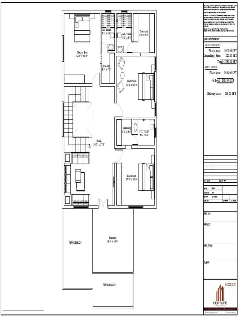 Proposed Residential Building Plan | PDF