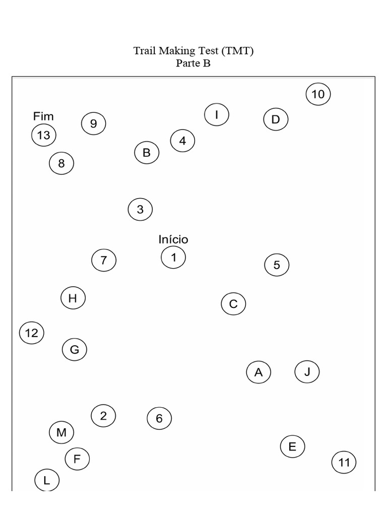 Trail Making Test Parte B | PDF
