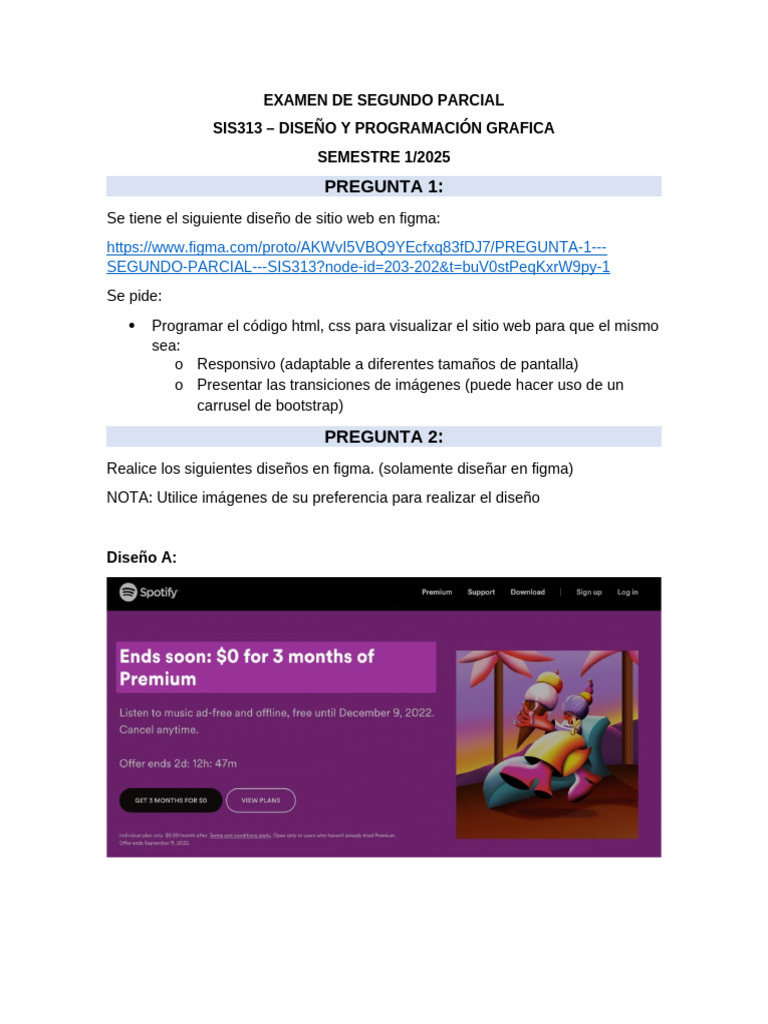 Examen Segundo Parcial SIS313 | PDF