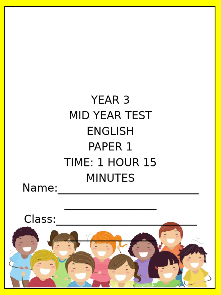 Year 3 Exam Mid Year | PDF
