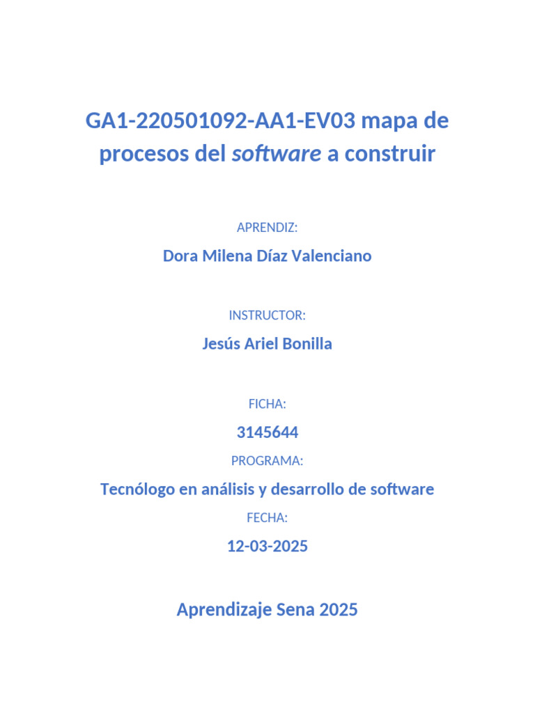 Mapa de Procesos para Software Efectivo | PDF | Software | Bases de datos