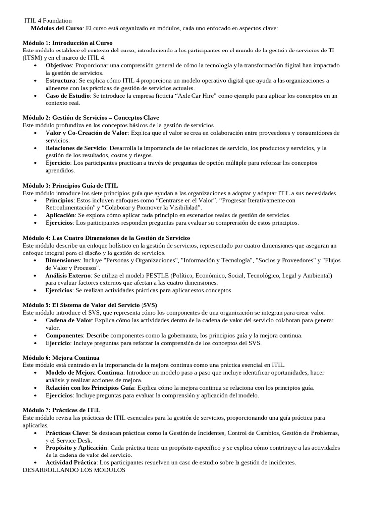 ITIL 4 Foundation PDF Itil It Service Management