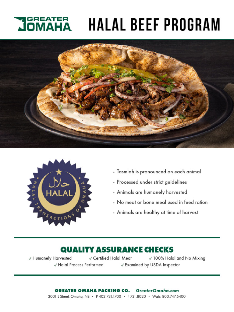 Halal Beef Quality Assurance Program | PDF