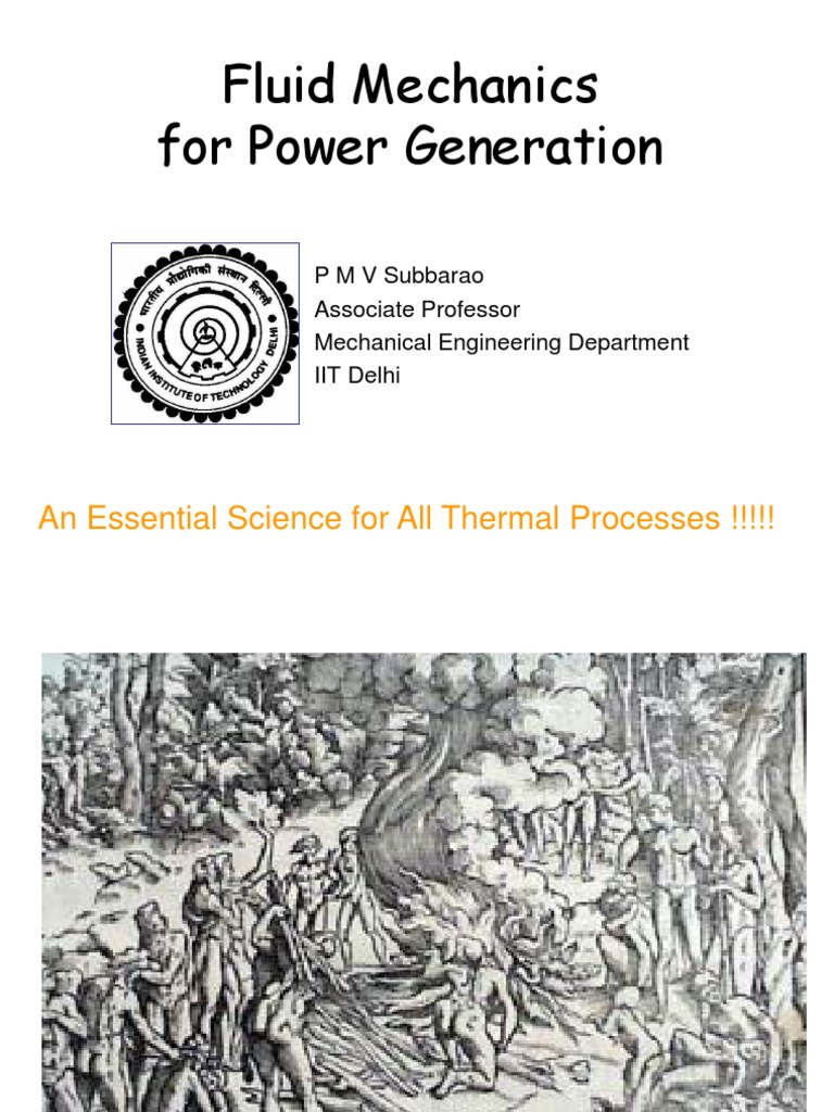 Fluid Mechanics in Power Generation | PDF