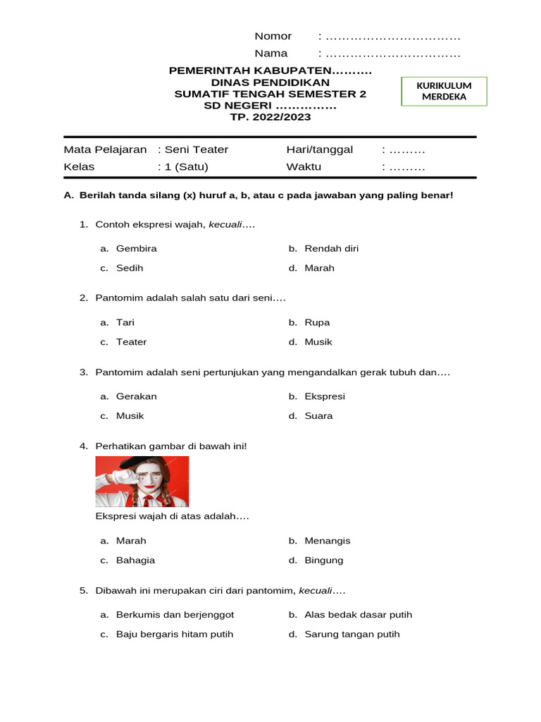 Sumatif Tengah Semester | PDF