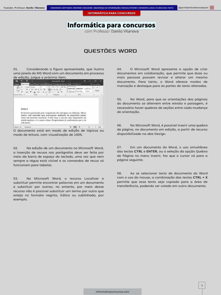 Aula 13 - Word | PDF
