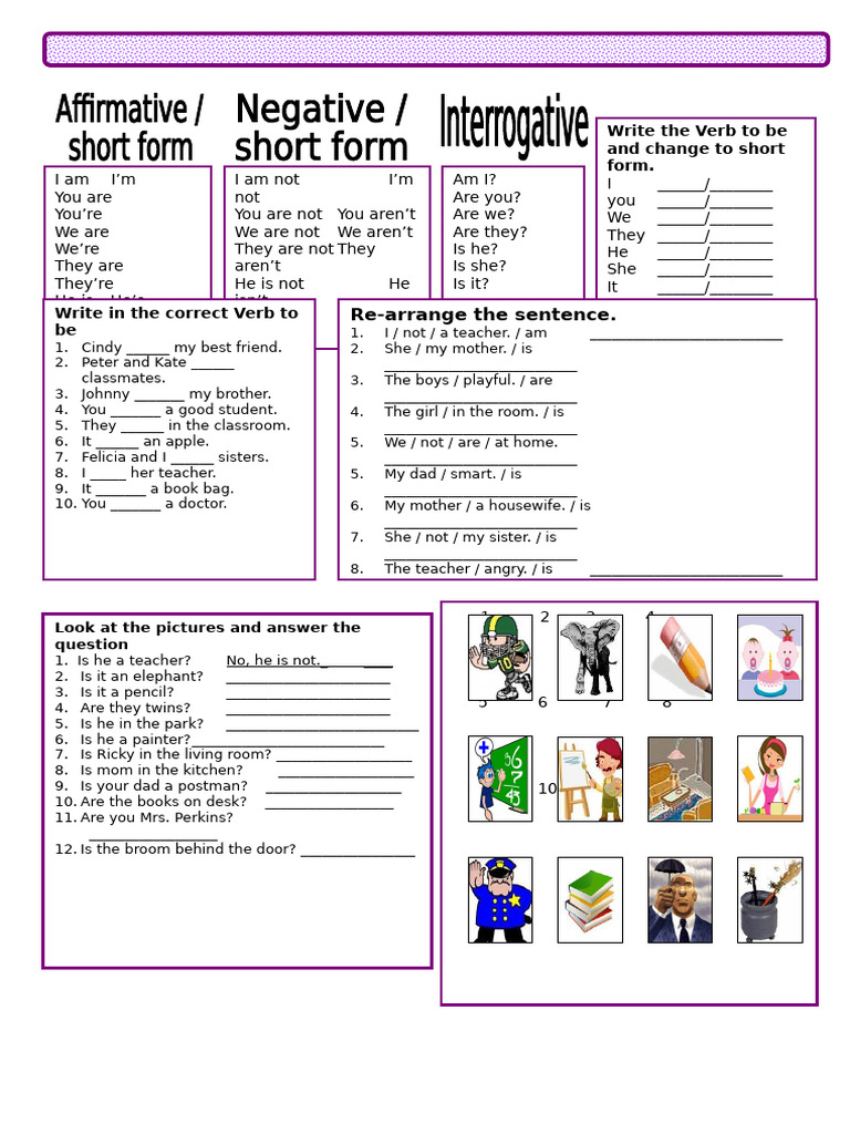 Verb To Be: Forms and Exercises | PDF | Chess Theory | Chess