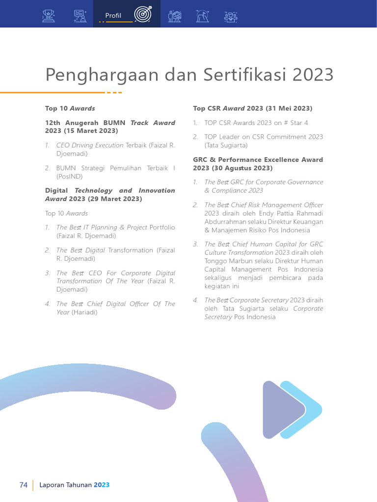 AR Pos 2023 27-06-2024 HiRes Penghargaan | PDF