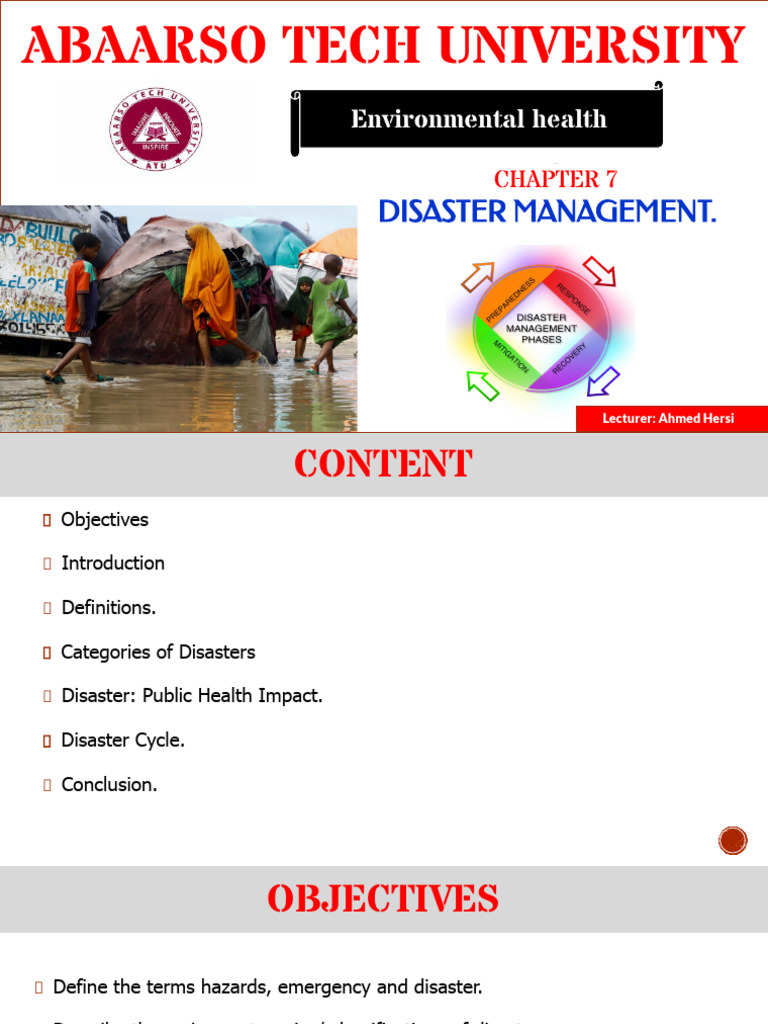 CHAPTER 7 Disaster Mangemet | PDF | Natural Disasters | Hazards