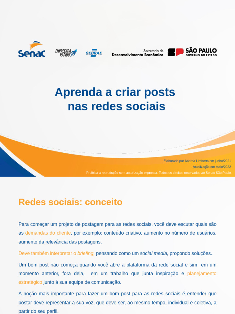 Dicas para Criar Posts Eficazes nas Redes | PDF | Hashtag | Rede social