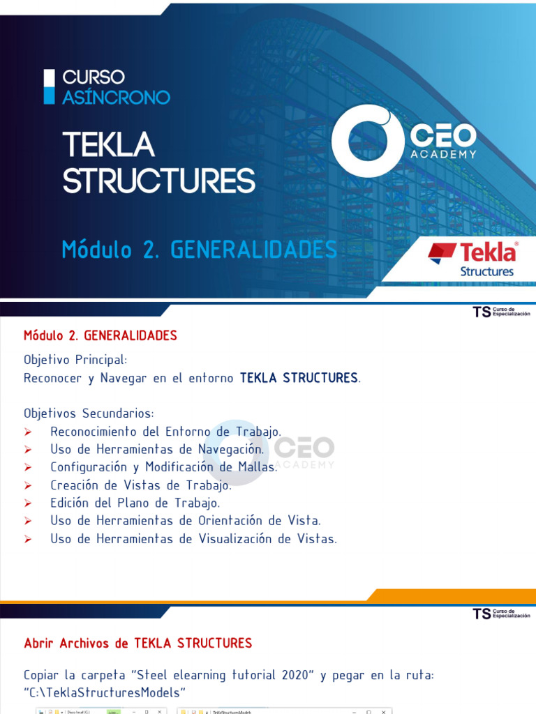 Navegación en Tekla Structures: Guía Básica | PDF