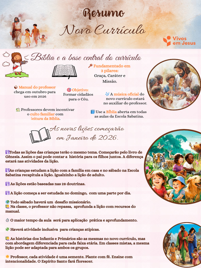 Resumo Novo Currículo Vivos em Jesus Ok | PDF | Amor | Aprendizado, image size:768x1024