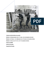 Estatuto da Polícia Militar da paraíba