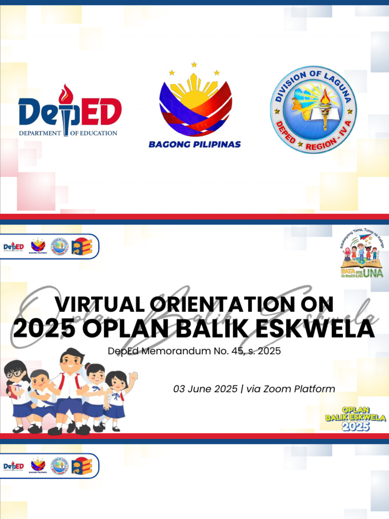 2025 Oplan Balik Eskwela Overview | PDF