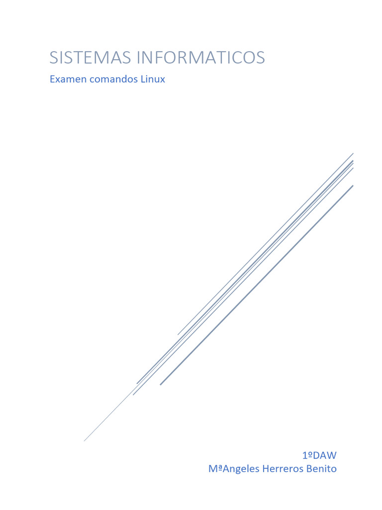 Examen de Comandos en Linux | PDF | Archivo de computadora | Directorio ...
